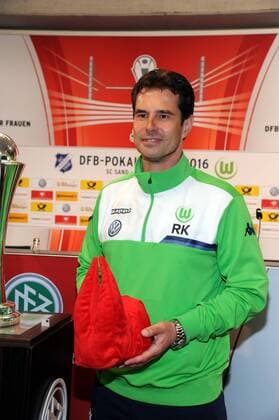 Trainer Ralf Kellermann vom VFL Wolfsburg am 20.05.2016 in Köln bei der Pressekonferenz zum DFB Pokalfinale der Frauen zwischen SC Sand und Vfl Wolfsburg das am 21.05.2016 in Kölner Rheinenergie Stadion stattfindet.