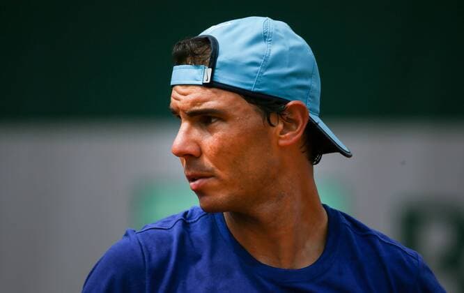 Spanish Rafael Nadal pictured during a training practise at the Roland Garros French Open tennis tournament, in Paris, France, Saturday 21 May 2016. The Roland Garros Grand Slam takes place from 15 May to 5 June 2016. VIRGINIExLEFOUR  x04854630x