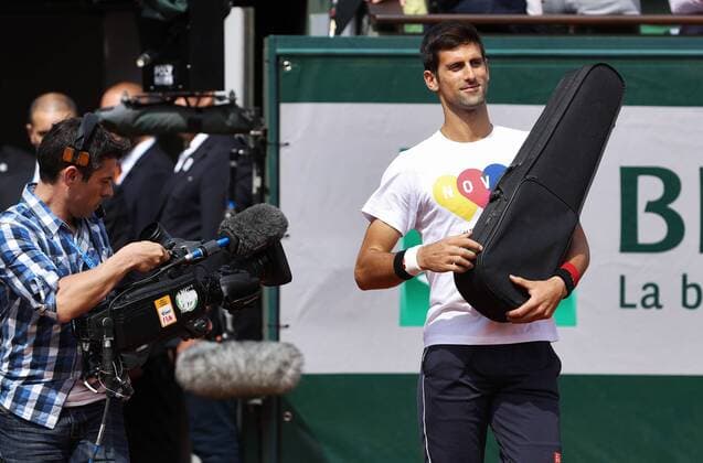 TENNIS - ATP Tennis Herren French Open 2016 PARIS,FRANCE,21.MAY.16 - TENNIS - ATP World Tour, Roland Garros, French Open, Grand Slam, training. Image shows Novak Djokovic (SRB). GEPAxpictures xMatthiasxHauer