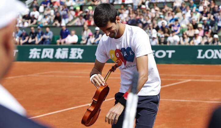 TENNIS - ATP Tennis Herren French Open 2016 PARIS,FRANCE,21.MAY.16 - TENNIS - ATP World Tour, Roland Garros, French Open, Grand Slam, training. Image shows Novak Djokovic (SRB). GEPAxpictures xMatthiasxHauer
