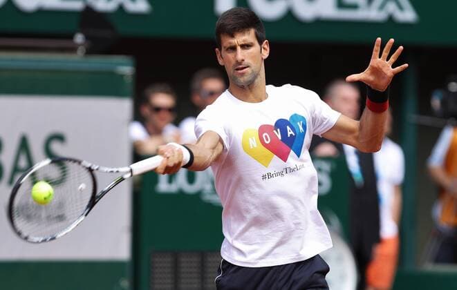 TENNIS - ATP Tennis Herren French Open 2016 PARIS,FRANCE,21.MAY.16 - TENNIS - ATP World Tour, Roland Garros, French Open, Grand Slam, training. Image shows Novak Djokovic (SRB). GEPAxpictures xMatthiasxHauer