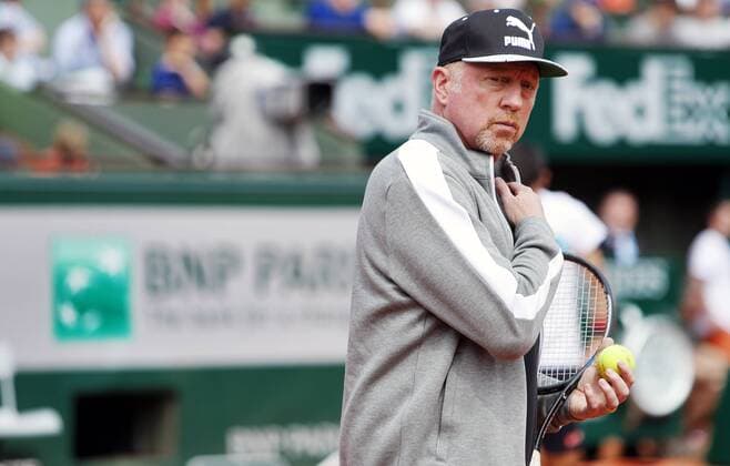 TENNIS - ATP Tennis Herren French Open 2016 PARIS,FRANCE,21.MAY.16 - TENNIS - ATP World Tour, Roland Garros, French Open, Grand Slam, training. Image shows Boris Becker. GEPAxpictures xMatthiasxHauer