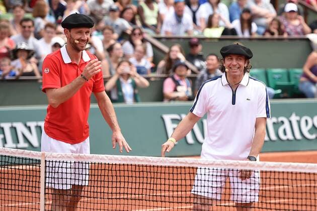 Michael Llodra (FRA) Philippe Candeloro (FRA) TENNIS : Roland Garros 2016 - French Open - 21 05 2016 TennisMagazine 