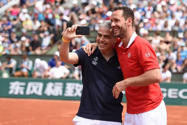 Jean Philippe Gatien (FRA) Michael Llodra (FRA) TENNIS : Roland Garros 2016 - French Open - 21 05 2016 TennisMagazine 