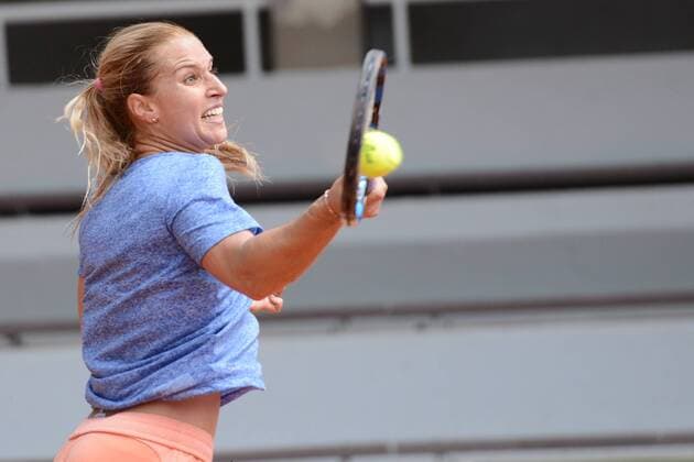 May 21, 2016 - Paris, France - DOMINIKA CIBULKOVA practices in preparation for the French Open. Tennis 2016 - French Open - practice sessions - ZUMAl132