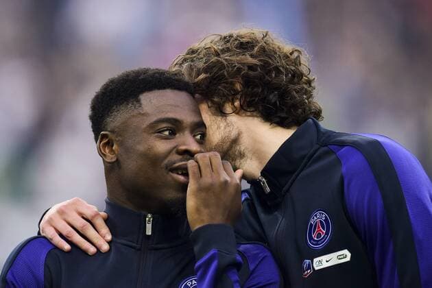 Adrien Rabiot (PSG), Serge Aurier (PSG) - Fussball Frankreich, Coupe de France, Finale, Olympique Marseille vs. Paris Saint Germain PSG - 21 05 2016 JBAutissier Panoramic 