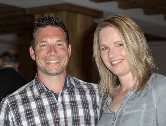GOLF - Marcus und Hilde Hirschbiel ( Hilde Gerg ) am 21.05.2016 während der Siegerehrung der Tobi Angerer Golf Challenge im Golf Resort Achental, Grassau, Deutschland