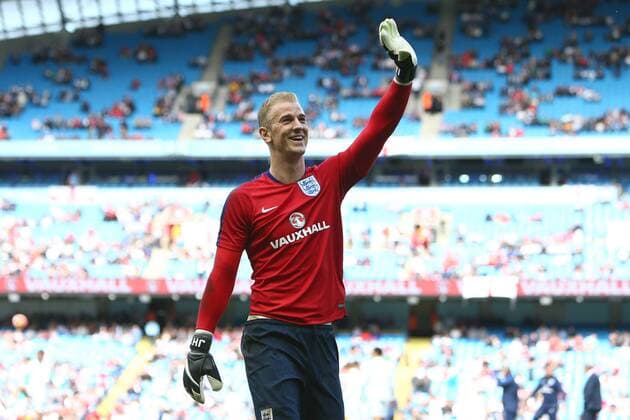 Joe Hart of England during the International Friendly Länderspiel match at the Etihad Stadium. Photo credit should read: Philip Oldham Sportimage EDITORIAL USE ONLY. No use with unauthorised audio, video, data, fixture lists, club league logos or live services. Online in-match use limited to 120 images, no video emulation. No use in betting, games or single club league player publications.