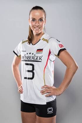 20.05.2016, Olympiastuetzpunkt, Heidelberg Volleyball, Fotoshooting Nationalmannschaft Frauen Denise Hanke ( 3 GER)