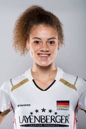 20.05.2016, Olympiastuetzpunkt, Heidelberg Volleyball, Fotoshooting Nationalmannschaft Frauen Kimberly Drewniok ( 9 GER)