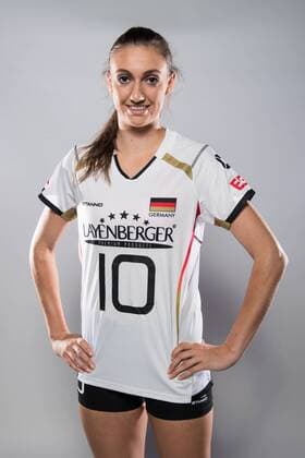 20.05.2016, Olympiastuetzpunkt, Heidelberg Volleyball, Fotoshooting Nationalmannschaft Frauen Lena Stigrot ( 10 GER)