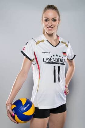 20.05.2016, Olympiastuetzpunkt, Heidelberg Volleyball, Fotoshooting Nationalmannschaft Frauen Louisa Lippmann ( 11 GER)