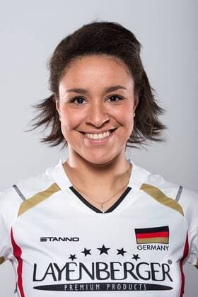 20.05.2016, Olympiastuetzpunkt, Heidelberg Volleyball, Fotoshooting Nationalmannschaft Frauen Lisa Izquierdo ( 13 GER)