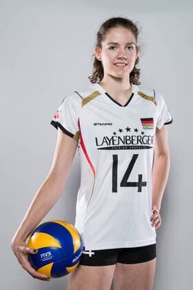 20.05.2016, Olympiastuetzpunkt, Heidelberg Volleyball, Fotoshooting Nationalmannschaft Frauen Marie Schölzel Schoelzel ( 14 GER)
