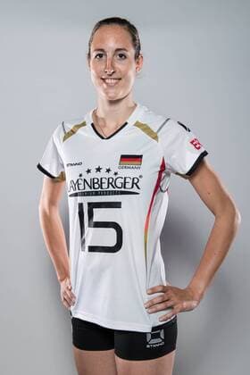 20.05.2016, Olympiastuetzpunkt, Heidelberg Volleyball, Fotoshooting Nationalmannschaft Frauen Lena Möllers Moellers ( 15 GER)