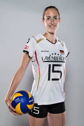 20.05.2016, Olympiastuetzpunkt, Heidelberg Volleyball, Fotoshooting Nationalmannschaft Frauen Lena Möllers Moellers ( 15 GER)