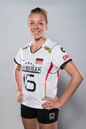 20.05.2016, Olympiastuetzpunkt, Heidelberg Volleyball, Fotoshooting Nationalmannschaft Frauen Katharina Schwabe ( 16 GER)