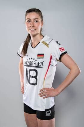 20.05.2016, Olympiastuetzpunkt, Heidelberg Volleyball, Fotoshooting Nationalmannschaft Frauen Wiebke Silge ( 18 GER)