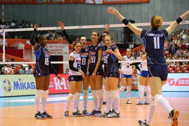 Italy Women s team group Mannschaftsbild Totale MAY 22, 2016 - Volleyball : Women s Volleyball World Final Qualification for the Rio de Janeiro Olympics 2016 match between Italy 3-0 Kazakhstan at Tokyo Metropolitan Gymnasium, Tokyo, Japan. Noxthirdxpartyxsales  (mrva125925)
