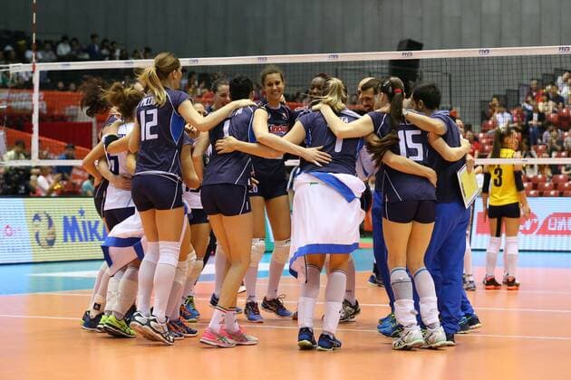 Italy Women s team group Mannschaftsbild Totale MAY 22, 2016 - Volleyball : Women s Volleyball World Final Qualification for the Rio de Janeiro Olympics 2016 match between Italy 3-0 Kazakhstan at Tokyo Metropolitan Gymnasium, Tokyo, Japan. Noxthirdxpartyxsales  (mrva125927)