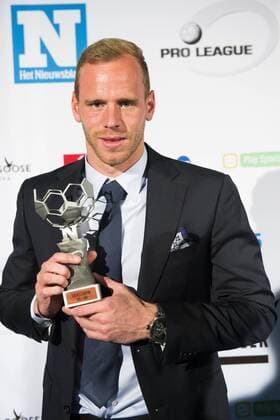 Gent s goalkeeper Matz Sels pictured during the first edition of the Professional Soccer Player of the Year 2016 gala evening, Monday 23 May 2016, in Gent. LAURIExDIEFFEMBACQ  x04856687x