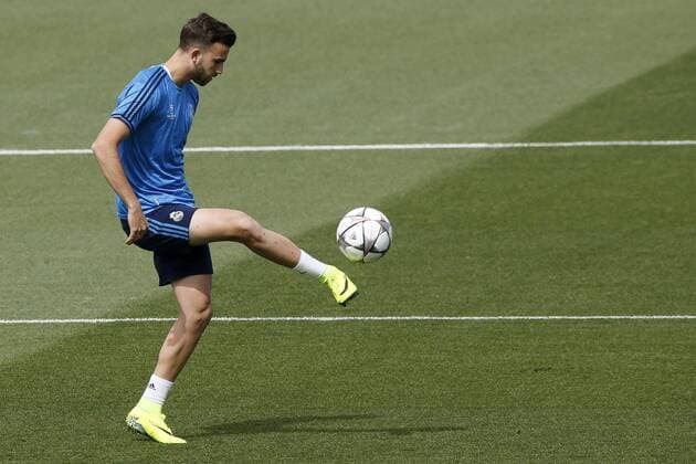 Fußball, CL Finale, Real Madrid Training Real Madrid s Mayoral takes part in a training session at the Valdebebas sports complex in Madrid, Spain, 24 May 2014. Real Madrid will face Atletico Madrid in the UEFA Champions League final at the San Siro stadium in Milano, Italy, on 28 May. Real Madrid training session !ACHTUNG: NUR REDAKTIONELLE NUTZUNG!  20160524-635996888763064149