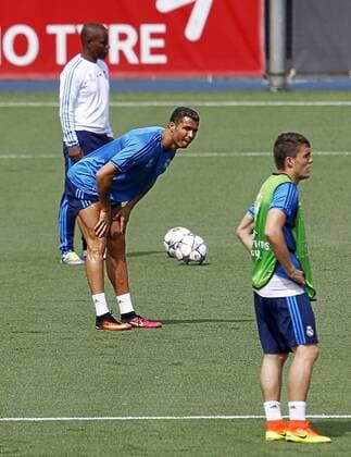 Real Madrid training session. In this picture, Cristiano Ronaldo. xÃngelxRiverox 