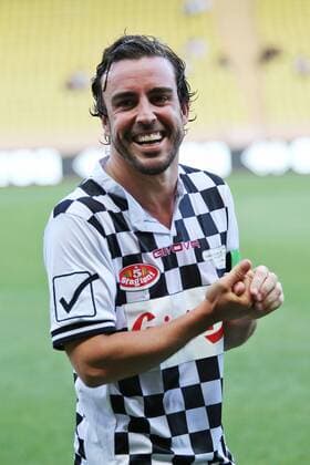 Formel 1, GP von Monaco, Charity Football Match Monaco Grand Prix, Monte Carlo 25 - 29 May 2016 Fernando Alonso (ESP) McLaren at the charity football match. 24.05.2016. 