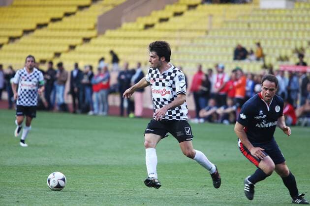 Formel 1, GP von Monaco, Charity Football Match Monaco Grand Prix, Monte Carlo 25 - 29 May 2016 Carlos Sainz Jr (ESP) Scuderia Toro Rosso at a charity football match. 24.05.2016. 