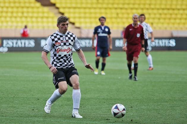 Bilder des Tages - SPORT Formel 1, GP von Monaco, Charity Football Match Monaco Grand Prix, Monte Carlo 25 - 29 May 2016 Max Verstappen (NLD) Red Bull Racing at a charity football match. 24.05.2016. 