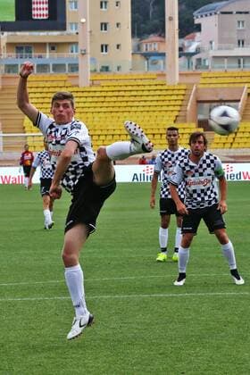 Formel 1, GP von Monaco, Charity Football Match Monaco Grand Prix, Monte Carlo 25 - 29 May 2016 Max Verstappen (NLD) Red Bull Racing at a charity football match. 24.05.2016. 