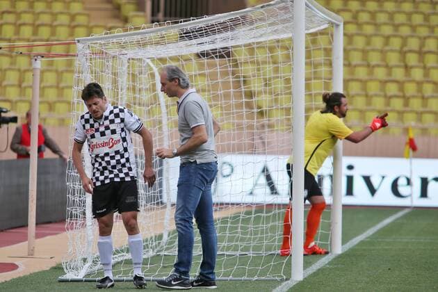 Formel 1, GP von Monaco, Charity Football Match Monaco Grand Prix, Monte Carlo 25 - 29 May 2016 Giancarlo Fisichella (ITA) Ferrari Third Driver at a charity football match. 24.05.2016. 