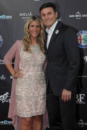 Milan, Red Carpet Bocelli & Zanetti Night Pictured: Javier Zanetti, Paula Zanetti 