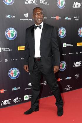 Milan, Red Carpet Bocelli & Zanetti Night Pictured: Clarence Seedorf  xAlbertoxTerenghix