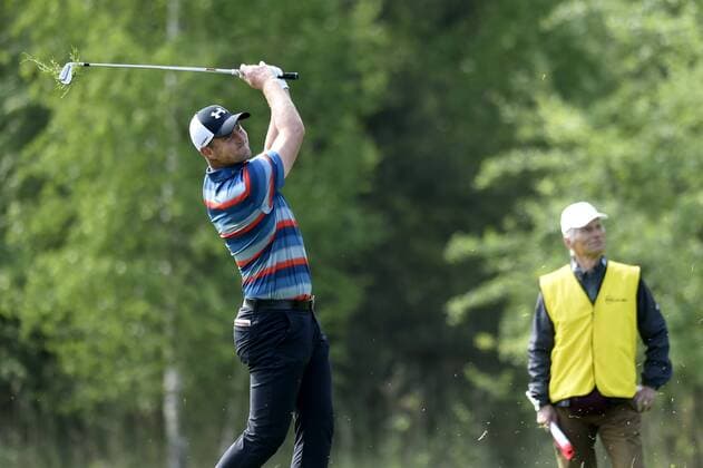 Czech Ales Korinek in action during the 5th Annual D+D REAL Czech Challenge men s golf tournament, which is part of the European Challenge Tour at the Kuneticka Hora Golf Resort, Czech Republic, May 26, 2016. (CTKxPhoto JosefxVostarek) CTKPhotoP201605260425401  JVO 009