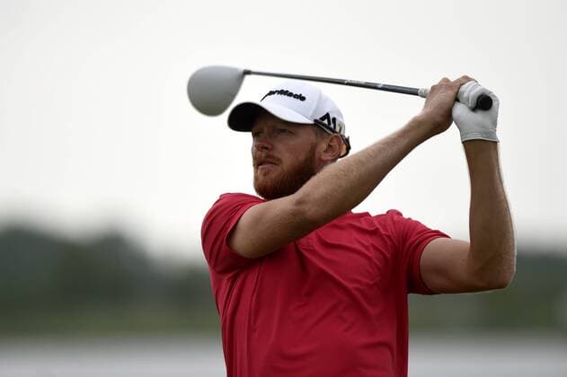 SEBASTIAN SODERBERG of Sweden in action during the 5th Annual D+D REAL Czech Challenge men s golf tournament, which is part of the European Challenge Tour at the Kuneticka Hora Golf Resort, Czech Republic, May 26, 2016. (CTKxPhoto JosefxVostarek) CTKPhotoP201605260433201  JVO 001