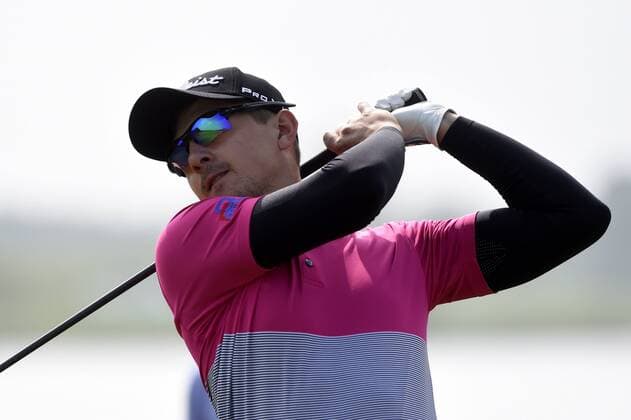 Czech Petr Dedek Jr. in action during the 5th Annual D+D REAL Czech Challenge men s golf tournament, which is part of the European Challenge Tour at the Kuneticka Hora Golf Resort, Czech Republic, May 26, 2016. (CTKxPhoto JosefxVostarek) CTKPhotoP201605260447701  JVO 015