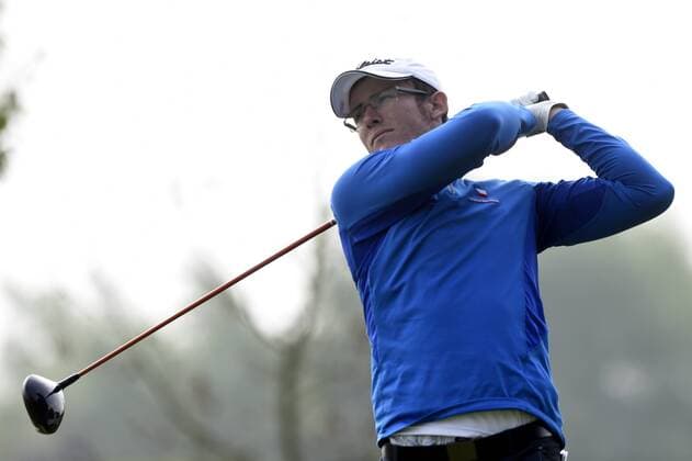Czech Michal Pospisil in action during the 5th Annual D+D REAL Czech Challenge men s golf tournament, which is part of the European Challenge Tour at the Kuneticka Hora Golf Resort, Czech Republic, May 26, 2016. (CTKxPhoto JosefxVostarek) CTKPhotoP201605260460601  JVO 013