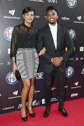 IPP20160526 Red carpet: Bocelli and Zanetti Night, Samuel Eto o - ex calciatore - e compagna xHOCHxZWEIx xItalyxPhotoxPressx 