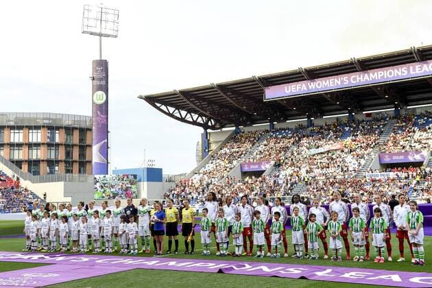 160526 - Mannschaftsvorstellung - Champions League Finale - VfL Wolfsburg und Olympique Lyon - 26. Mai 2016 in Reggio Emilia.  Copyright: CARLxSANDIN BB160526CS017
