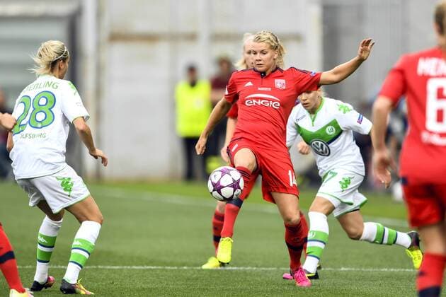 Fußball, Damen, Champions League Finale, VfL Wolfsburg - Olympique Lyon 160526 Lyons Ada Hegerberg under finalen i Champions League mellan Wolfsburg och Lyon den 26 maj 2016 i Reggio Emilia.  Copyright: CARLxSANDIN BB160526CS018