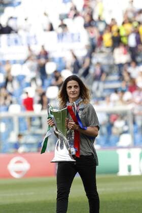 FuÃŸball, Damen, Champions League Finale, VfL Wolfsburg - Olympique Lyon 26.05.2016. Stadio Citta del Tricolore, Reggio, Italy. UEFA Womens Champions League Final. Wolfsburg versus Lyon. Patrizia Panico ambassador champions league xEmanuelexPennacchiox  ActionPlus11741920