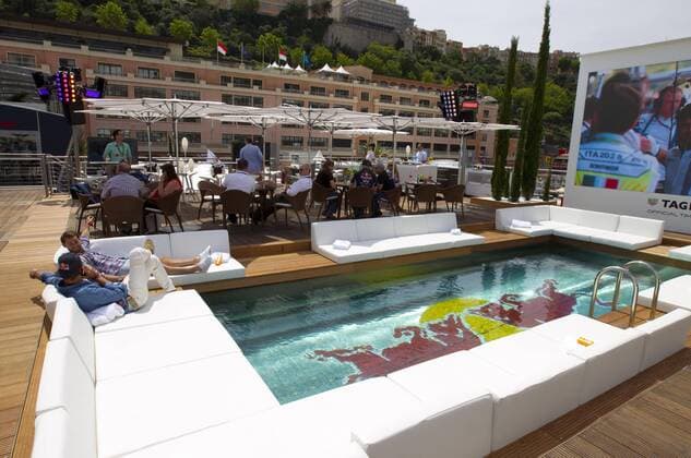 Monaco, Monte Carlo - May 26, 2016: FIA Formula One World Championship WM Weltmeisterschaft Red Bull Energy Station Monaco F1 Grand Prix