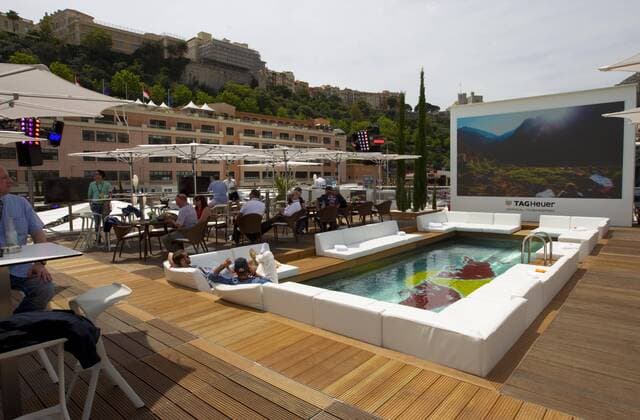 Monaco, Monte Carlo - May 26, 2016: FIA Formula One World Championship WM Weltmeisterschaft Red Bull Energy Station Monaco F1 Grand Prix