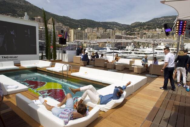 Monaco, Monte Carlo - May 26, 2016: FIA Formula One World Championship WM Weltmeisterschaft Red Bull Energy Station Monaco F1 Grand Prix