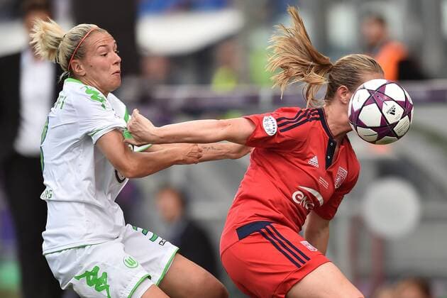 Zsanett Jakabfi Wolfsburg, Amandine Henry Lyon Reggio Emilia 26-05-2016 VfL Wolfsburg - Olympique Lyon Women s Champions League Final Frauenfussball Damen andreaxstaccioli