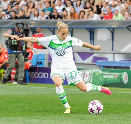 26.05.2016. Stadio Citta del Tricolore, Reggio, Italy. UEFA Womens Champions League Final. VfL Wolfsburg versus Olympique Lyon. Isabel Kerschowski xActivafotox  ActionPlus11741940
