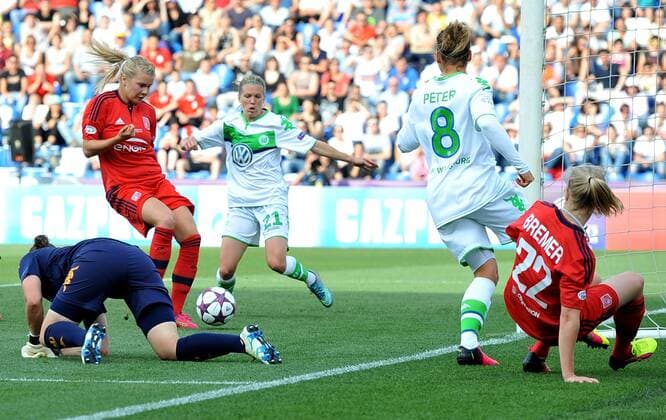 Football - soccer: UEFA Women s Champions League 2015 2016, Final 2016, VfL Wolfsburg - Olympique Lyon, Ada Hegerberg scores his goal xHOCHxZWEIx xItalyxPhotoxPressx 