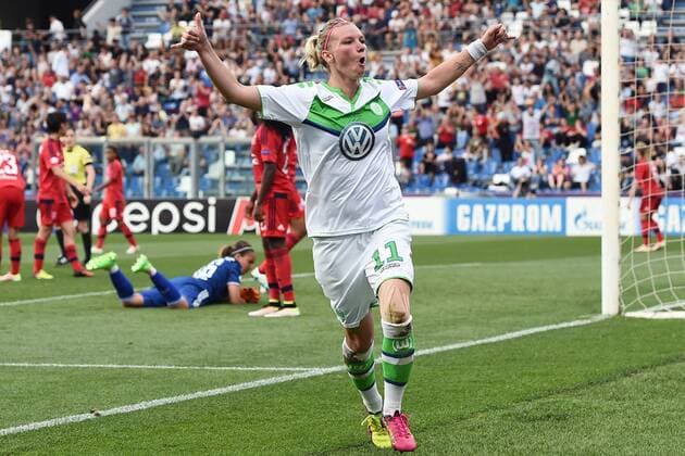 Reggio Emilia 26 05 2016 - Champions League Finale Damen Frauenfussball Fussball VfL Wolfsburg - Olympique Lyon MatteoxGribaudi - Torjubel Alexandra Popp 