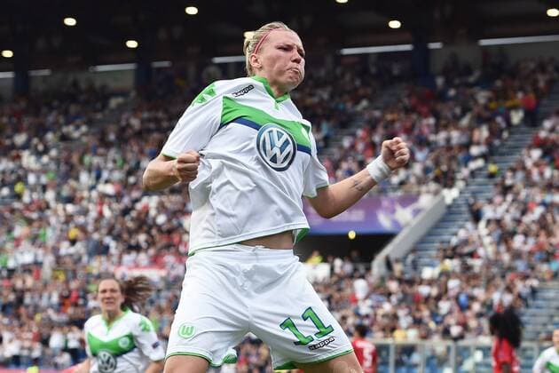 Fußball, Damen, Champions League Finale, VfL Wolfsburg - Olympique Lyon Reggio Emilia 26 05 2016 - Champions League Finale Damen Frauenfussball Fussball VfL Wolfsburg - Olympique Lyon MatteoxGribaudi - Torjubel Alexandra Popp 